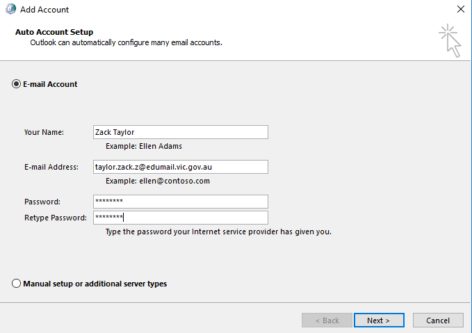 How to set up Department Education Email address in Outlook ...